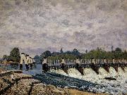 Alfred Sisley Molesey Weir  Morning china oil painting artist